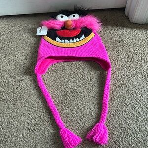Disney Parks The Muppets Animal Pink Adult One Size Knitted Hat -Brand new!